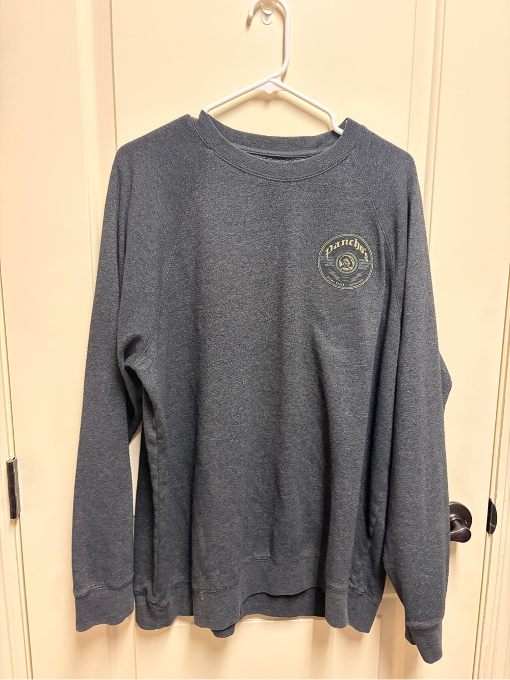 Techstyles Pancho's Pismo Beach Men's Crewneck Sweatshirt - Gray - Size XXL